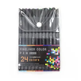 24 Fine liner Color Pens Set