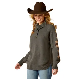 Ariat Ladies Madison Heather Grey Pullover Sweater 10052048