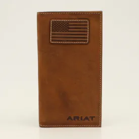 Ariat Men's Flag Patch Rodeo Wallet