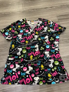 Black Top Short Sleeve Clothes Mentor, Size L