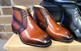 Calfskin Chukka Boot Whiskey