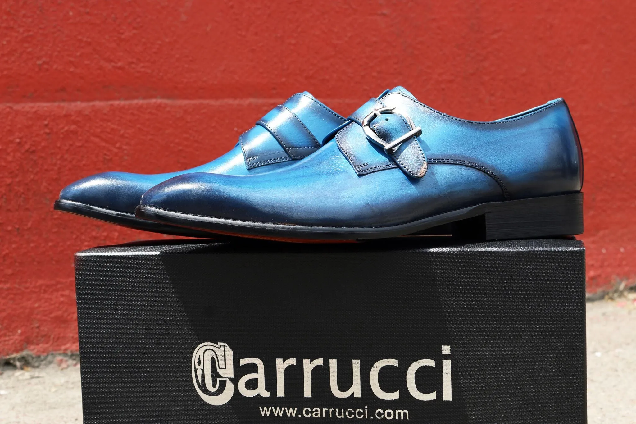 Calfskin Monkstrap Blue