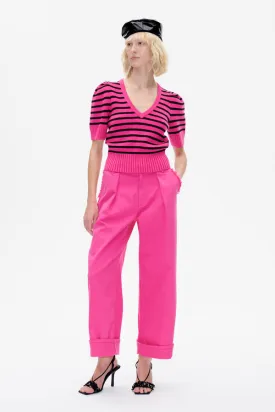 CHAMBRIE | Pink Black Stripe