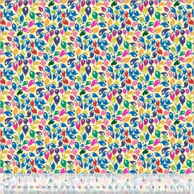 Cotton Fabric SUMMER LEAVES MACADAMIA from BOTANICA Collection, Windham Fabrics, 54017-5