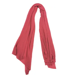 Crimson Large Cashmere Plain Stole