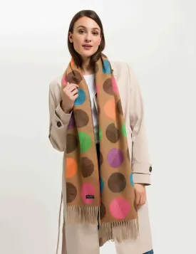 Divided Dots Oversized Cashmink Scarf