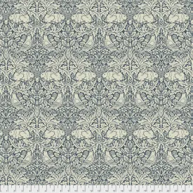 Fabric Brer Rabbit, from Standen Collection, Original Morris & Co for Free Spirit, PWWM026.NAVY