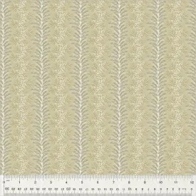 Fabric FERN STRIPE BISCUIT from GARDEN TALE Collection by Jeanne Horton 53826-10