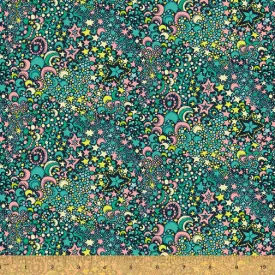 Fabric GALACTIC, from Paradiso Collection, Windham Fabrics, 52649D-1 Midnight