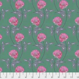 Fabric Leaning-Jade from Anna Maria Horner's Conservatory Collection for Free Spirit. PWAM004.JADEX