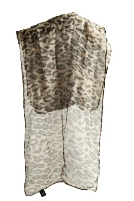 Hat Scarf in Leopard Print