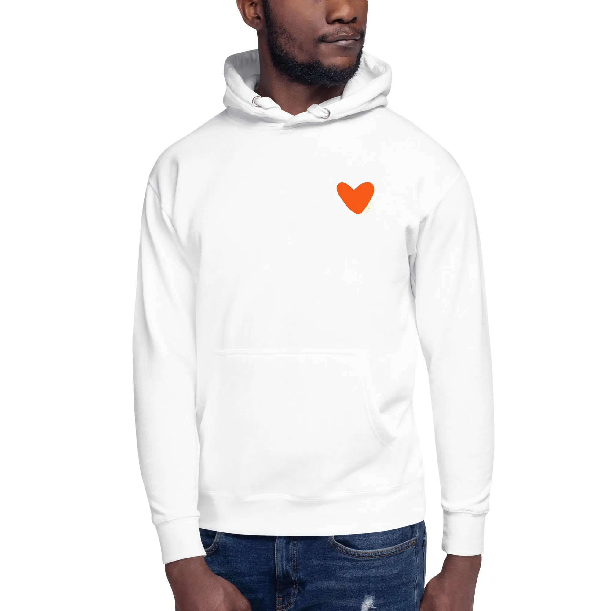 Laugh. Dance. Love Hoodie- White