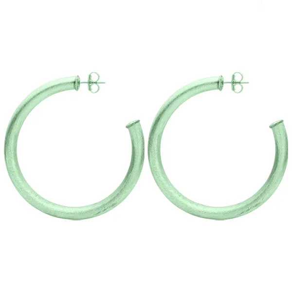 Metallic Arlene Hoops