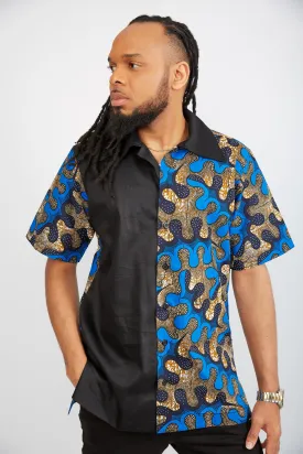 New in African Print Shirt for Men - Andy