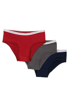 Pack of 3 Colored Brief Panties