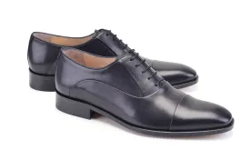 Pelle Calfskin Lace-Up Oxford Black