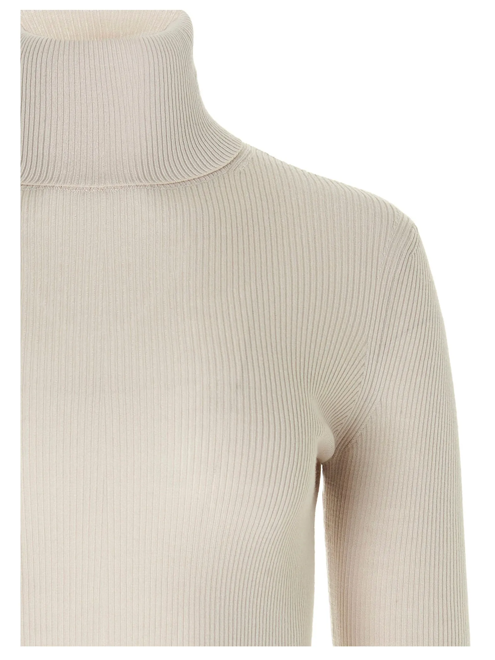 'S Max Mara Gelly Rib Knit Turtleneck Top