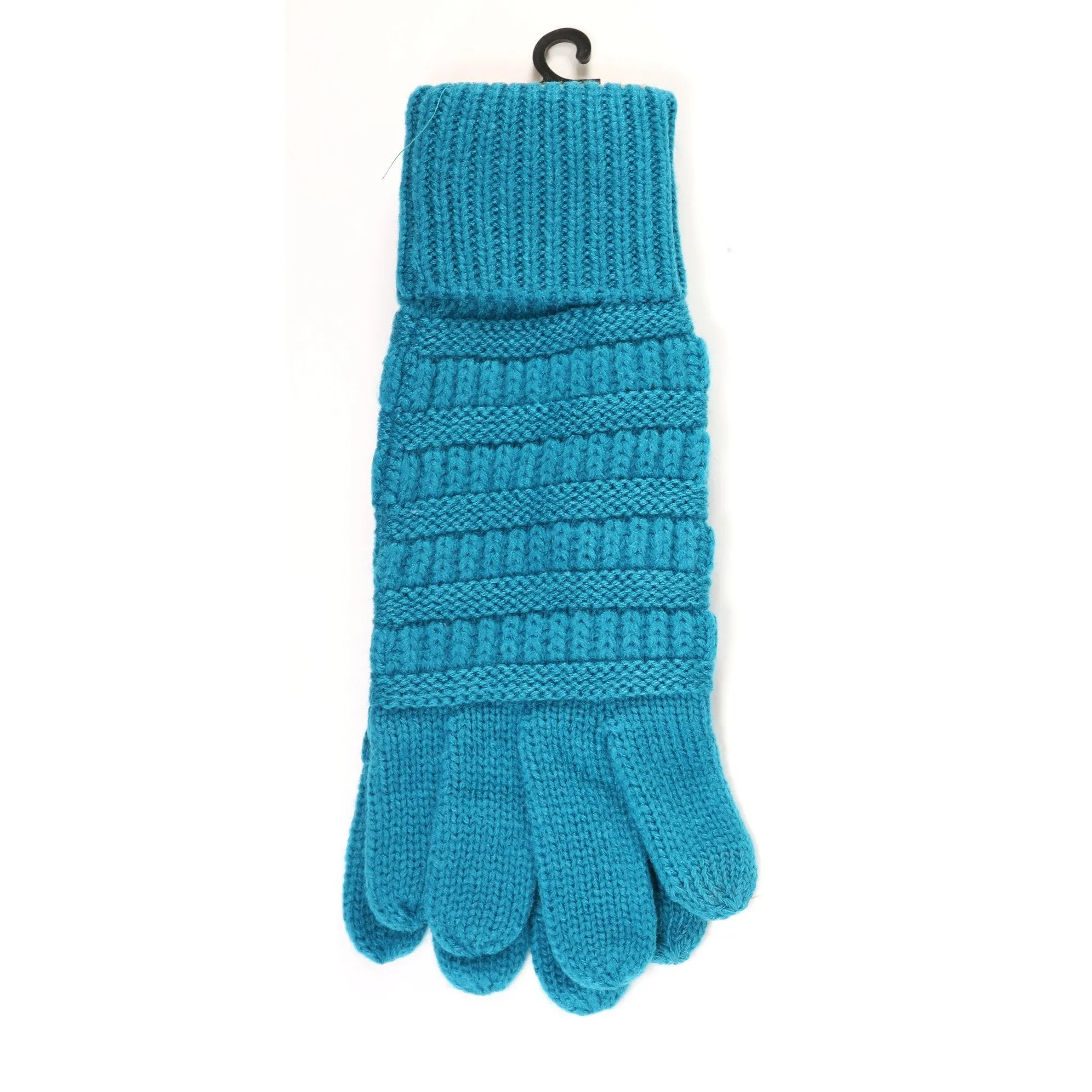 SOLID CABLE KNIT CC GLOVES